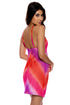Luli Fama Luli Sunset Diamond Cut Short Dress